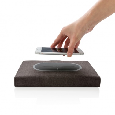 Logotrade liikelahja tuotekuva: Air Langattomasti lataava A5-kokoinen muistikirjan suoja