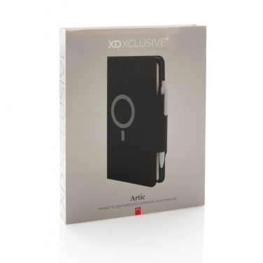 Logotrade mainoslahja ja liikelahja kuva: Artic Magneettinen A5 vihko 10W langattomalla latauksella