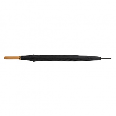 Logo trade liikelahjat tuotekuva: 27" Impact AWARE™ RPET 190T auto-open bambusateenvarjo