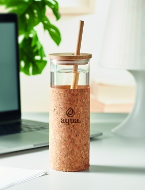 Logo trade mainostuote kuva: Lasinen juomapullo 450 ml