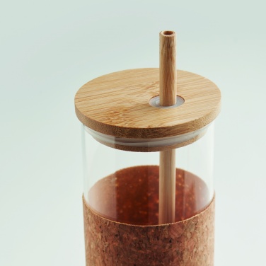 Logo trade liikelahja mainoslahja tuotekuva: Lasinen juomapullo 450 ml