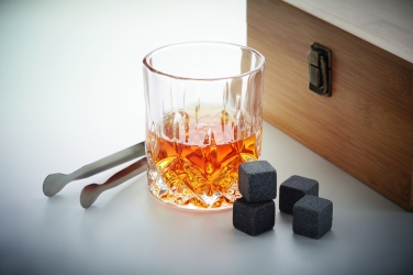 Logo trade liikelahjat tuotekuva: Viskisetti bambulaatikossa