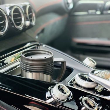 Logo trade mainoslahja kuva: Ruostumattomasta teräksestä valmistettu termokuppi EL PASO 400 ml