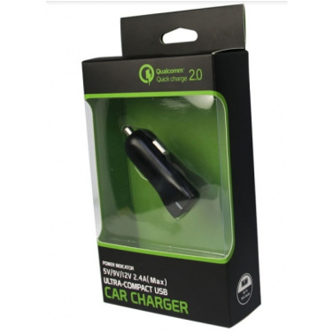 Logotrade liikelahja mainoslahja kuva: Autolaturi (Qualcomm Quick Charge 3.0)