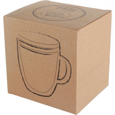 Logo trade mainostuotet tuotekuva: Kaksiseinäinen lasikuppi GERTHE 350 ml