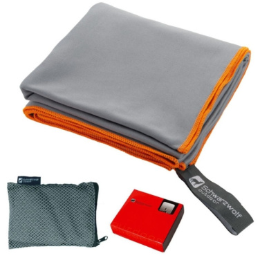 Logotrade mainoslahja tuotekuva: Pyyhe MALAREN Schwarzwolf