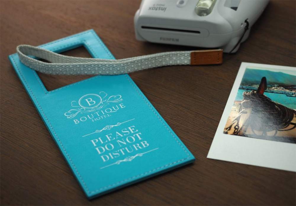 Logo trade mainoslahja ja liikelahja tuotekuva: Hotellin oviripustin 1110119