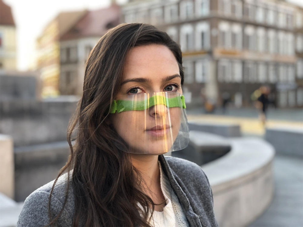 Logotrade mainoslahja tuotekuva: HESTIA kasvosuoja - läpinäkyvä maski suulle ja nenälle 1452162