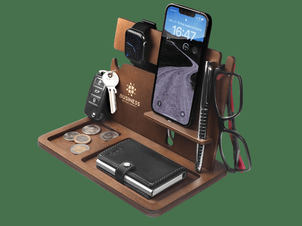 Logo trade liikelahja mainoslahja tuotekuva: Puinen järjestäjä 2016121