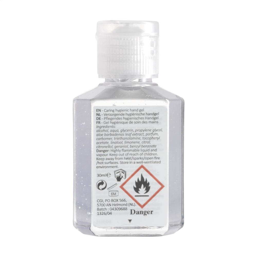 Logo trade liikelahjat tuotekuva: Caring Hygienic Hand Gel 30 ml