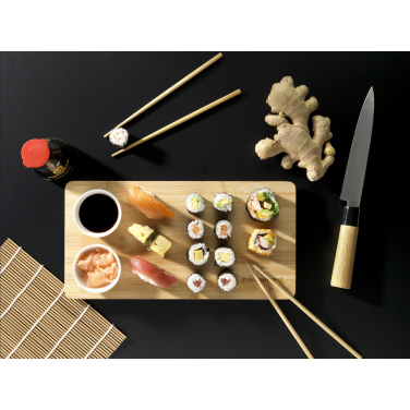 Logotrade mainoslahjat ja liikelahjat tuotekuva: Temaki Bamboo Sushi Tray lahjasetti