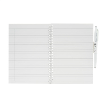 Logotrade liikelahja tuotekuva: MOYU Pyyhittävä kivipaperimuistikirja, pehmeäkantinen 18 sivua