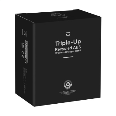 Logo trade mainostuote kuva: Triple-Up RCS kierrätetty ABS-langaton latausteline