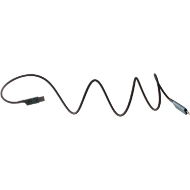 Logotrade mainostuote tuotekuva: SCX.design C52 100 W:n rPET-muovista valmistettu magneettinen ultranopea 4-in-1-latauskaapeli 