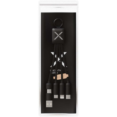 Logo trade mainoslahja kuva: SCX.design C13 15 W:n 5-in-1-latauskaapeli