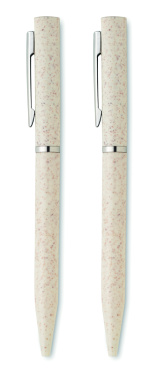 Logo trade liikelahja mainoslahja tuotekuva: Vehnäolki/ABS-kierrekynäsarja