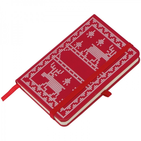 Logo trade liikelahjat mainoslahjat kuva: A6-kokoinen muistikirja jouluaiheella