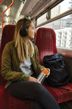 Logotrade mainoslahja tuotekuva: Musta+Blum-eristetty matkamuki ruostumatonta terästä