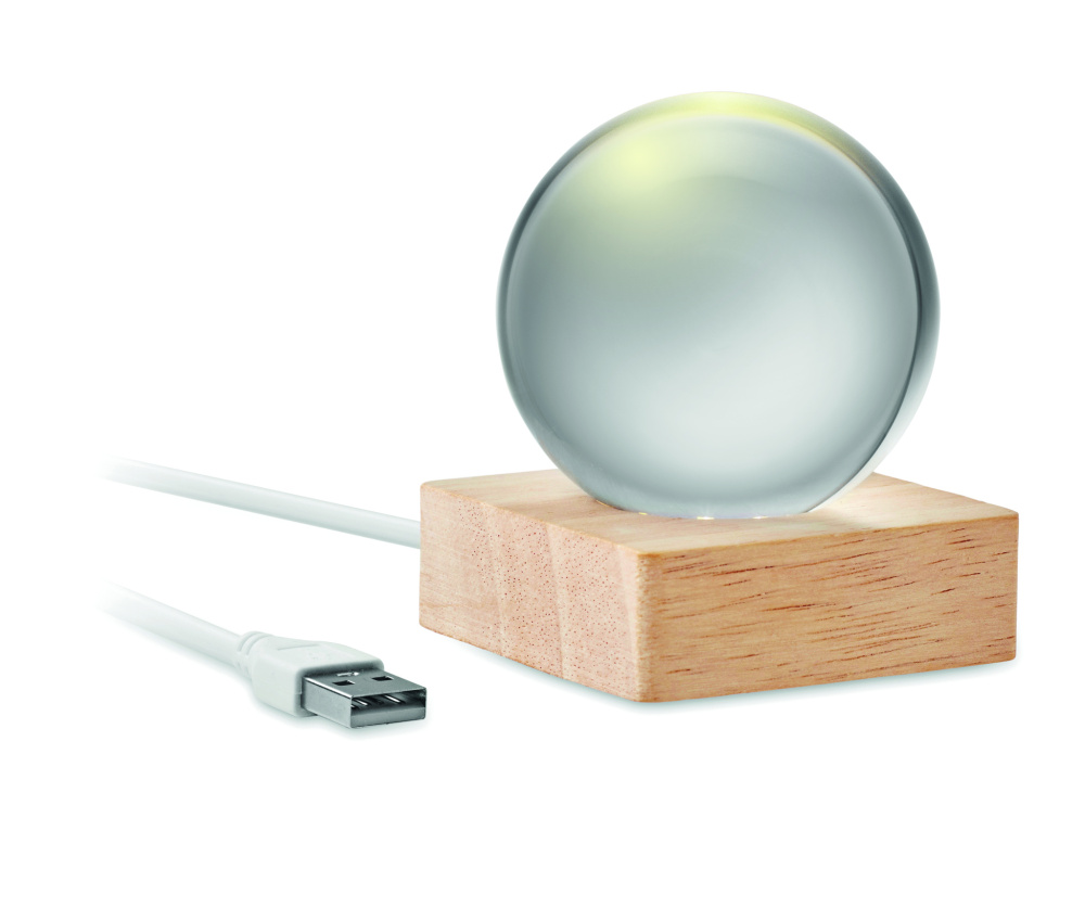 Logotrade mainoslahja tuotekuva: LED lasipallo