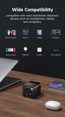 Logo trade mainoslahjat ja liikelahjat kuva: Urban Vitamin Mendocino – 65 W GaN-laturi