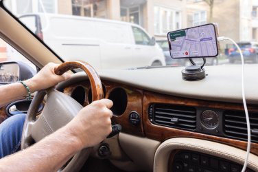 Logotrade mainostuote tuotekuva: Terra 360 RCS universaali puhelinteline, kierrätysmuovia