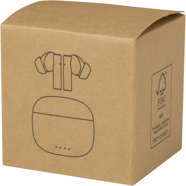 Logo trade mainostuotet tuotekuva: Alterf kierrätysmuovista valmistetut langattomat True Wireless Bluetooth® -kuulokkeet silikonisilla korvasovittimilla