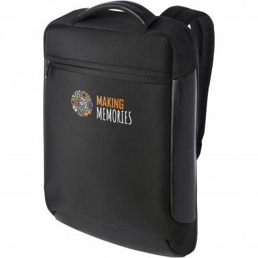 Logotrade reklaminiai produktai nuotrauka: Expedition Pro 15,6" GRS perdirbta kompaktiška nešiojamojo kompiuterio kuprinė 12L