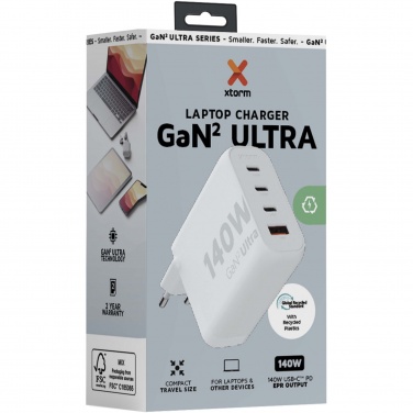 Logotrade dovana nuotrauka: Xtorm XEC140 GaN² Ultra 140W sieninis įkroviklis