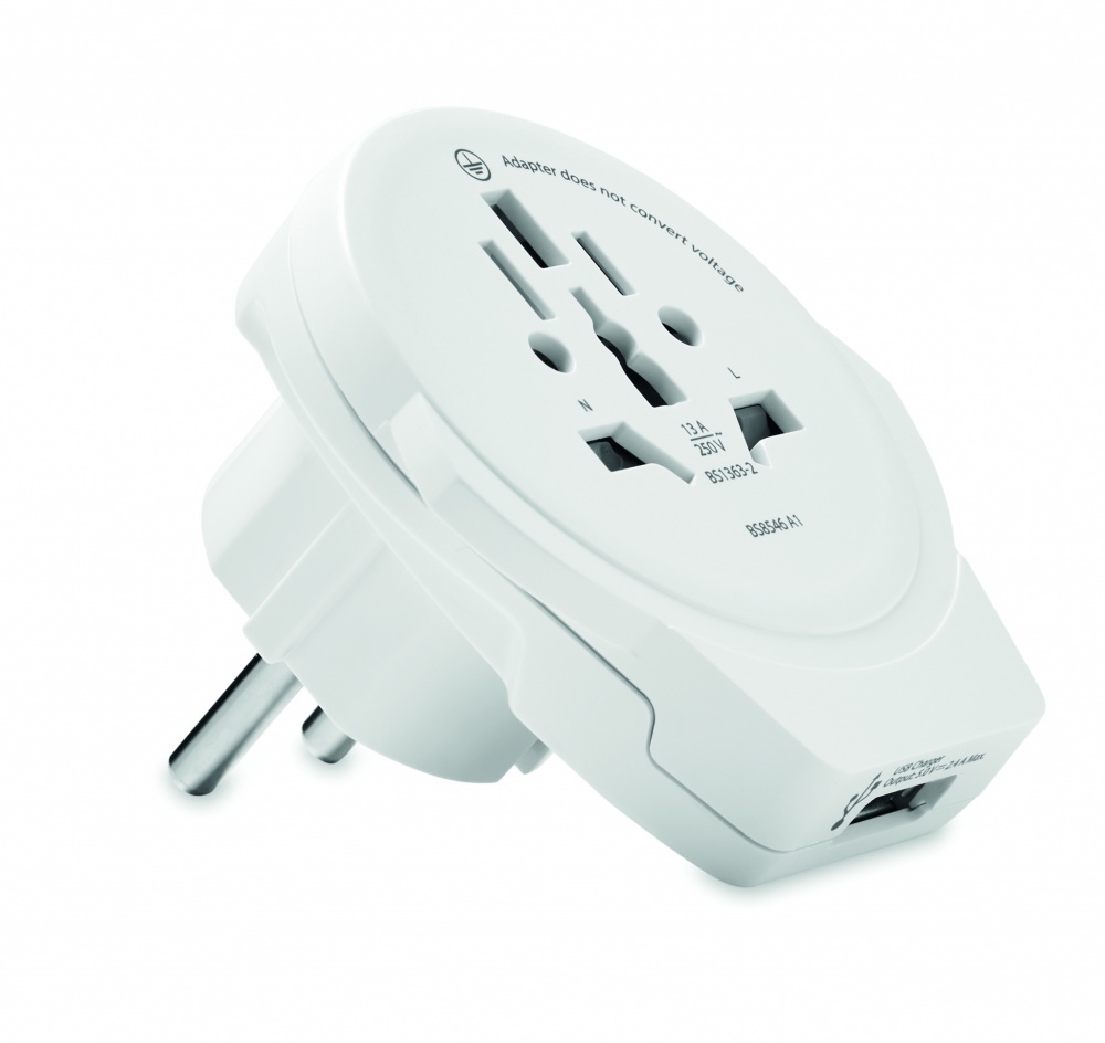 Logotrade firminės dovanos nuotrauka: Skross World to Europe USB 12W