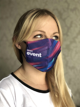 Logotrade reklaminiai produktai nuotrauka: VENUS PRO medvilninė veido kaukė su HEPA filtro kišene 1378165