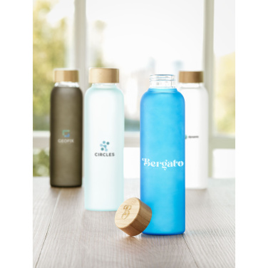 Logotrade reklaminiai produktai nuotrauka: Frosty Glass Bottle 550 ml geriamasis butelis