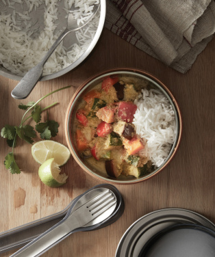 Logotrade verslo dovanos nuotrauka: Black+Blum stiklinis pietų dubuo 750ml