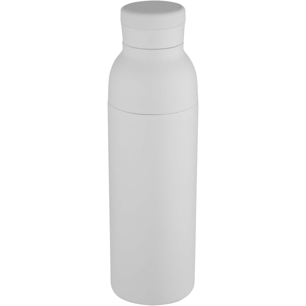 Logotrade reklaminiai produktai nuotrauka: „Illuminate“ 650 ml RCS perdirbto nerūdijančio plieno dvigubos sienelės izoliuotas vandens butelis