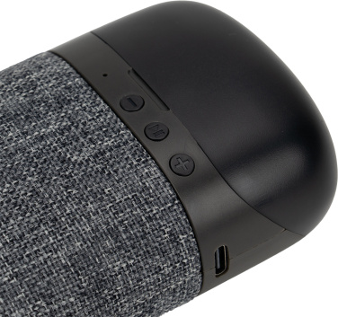 Logotrade reklaminiai produktai nuotrauka: „Bluetooth“ garsiakalbis HF01 su įmontuotomis ausinėmis 2 viename