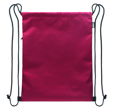 Logotrade dovana nuotrauka: Raišteliu užtraukiamas krepšys iš 420D RPET audinio