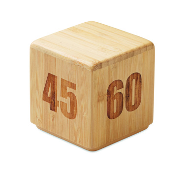 Logotrade reklaminiai produktai nuotrauka: Bambukinis sukimo laikmatis snaudimui