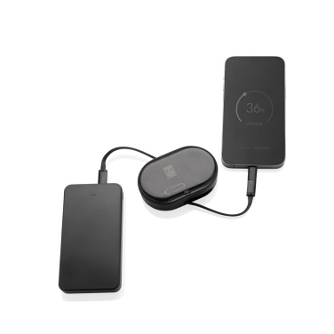 Logotrade verslo dovanos nuotrauka: „Chargevix RCS“ plastikinis daugiafunkcis 60 W įkrovimo rinkinys