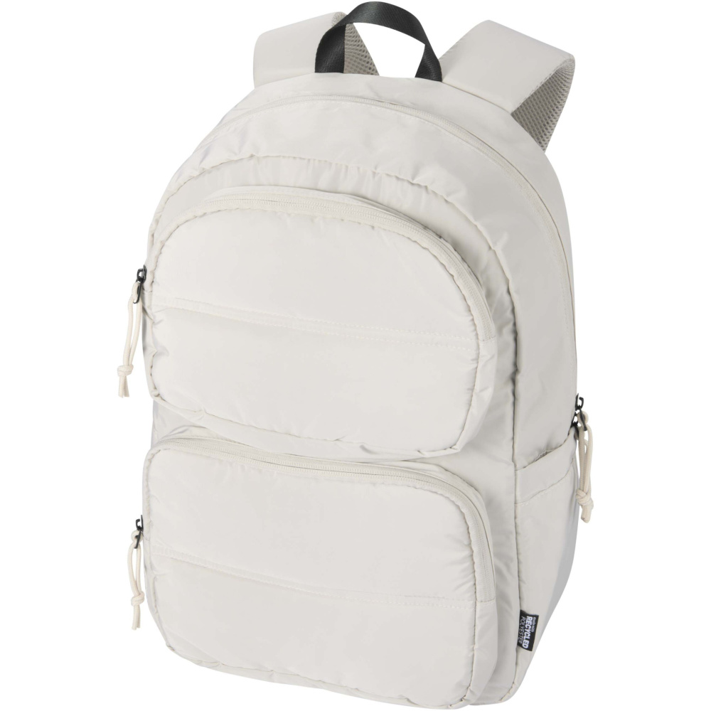 Logotrade firminės dovanos nuotrauka: „Puffer 15.6“ GRS perdirbto nešiojamojo kompiuterio kuprinė, 18 l