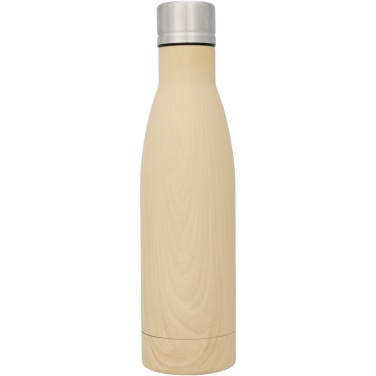 Logotrade logo dāvanas foto: Vasa 500 ml koka izskata vara vakuumizolēta pudele
