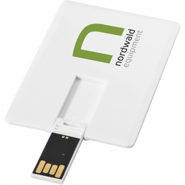 Logotrade korporatīvās dāvanas foto: Plāns kartes formas 2 GB USB zibatmiņas disks