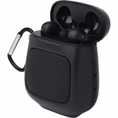 Logotrade dāvanas foto: Remix automātiskā savienošana pārī True Wireless austiņas un skaļruni