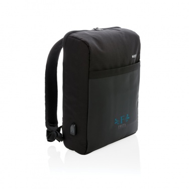 Logotrade ziemassvētku dāvanas foto: Swiss Peak 15" pretaizdzīšanas RFID un USB mugursoma bez PVC