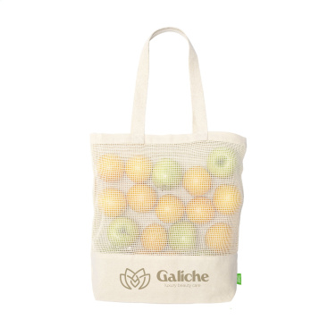 Logotrade Ideja dāvanas foto: Natura Organic Mesh Shopper (180 g/m²) iepirkumu maisiņš