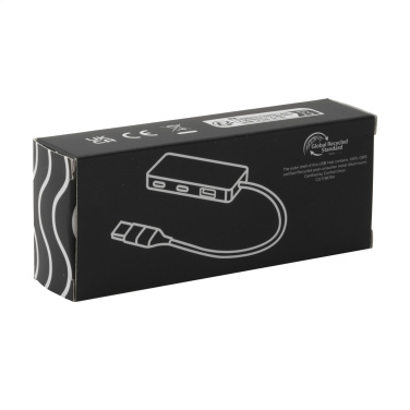 Logotrade korporatīvās dāvanas foto: Tecco GRS pārstrādāta alumīnija USB centrmezgls