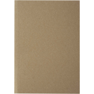 Logotrade logo dāvanas foto: Novella Austen A5 pārstrādāta mīksto vāku kraft piezīmju grāmatiņa - 100 loksnes