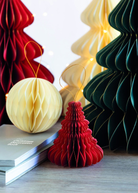 Logotrade logo dāvanas foto: Ziemassvētku papīra eglītes pakaramais