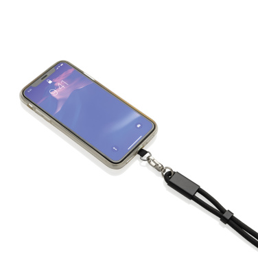 Logotrade ziemassvētku dāvanas foto: LoopAmp RCS RPET regulējama telefona siksniņa ar 60 W kabeli