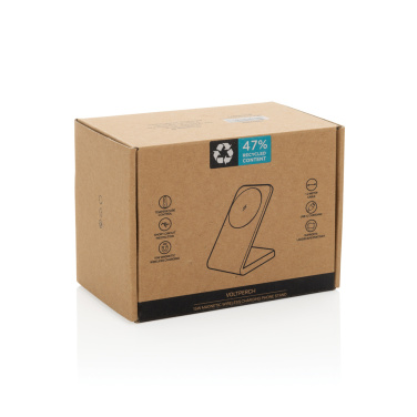 Logotrade logo dāvanas foto: VoltPerch RCS pārstrādātas plastmasas 15 W magnētiskais bezvadu lādētājs