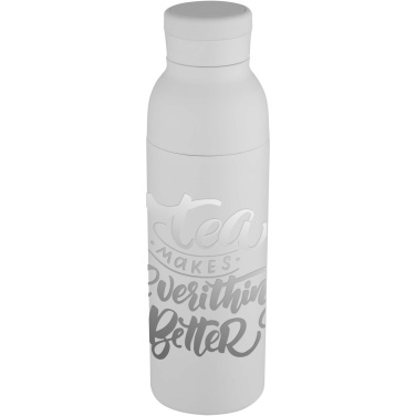 Logotrade biznesa dāvanas foto: Illuminate 650 ml RCS pārstrādāta nerūsējošā tērauda dubultsienu izolēta ūdens pudele
