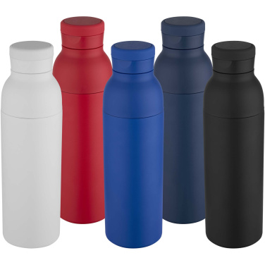 Logotrade Ideja dāvanas foto: Illuminate 650 ml RCS pārstrādāta nerūsējošā tērauda dubultsienu izolēta ūdens pudele